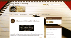 Desktop Screenshot of livingalifeofwriting.com